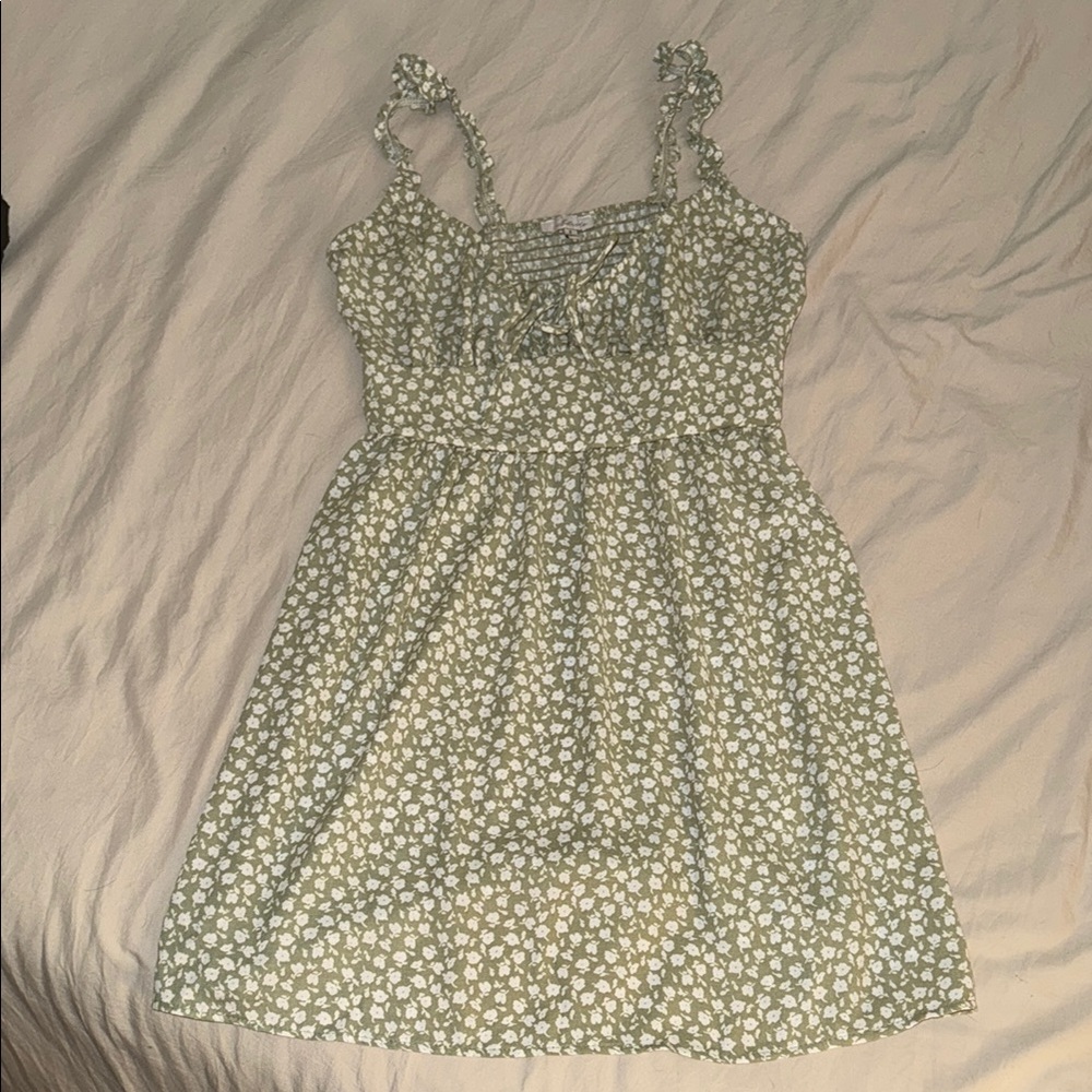 NWOT Green Floral Sundress